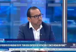 Luis Dyer: El 33% de las actas observadas son de regiones