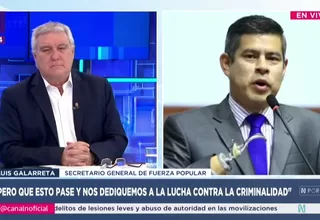 Luis Galarreta: No podemos romper los plazos constitucionales