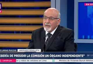 Luis Lamas Puccio: Las sentencias no pueden regirse por lo que dice un colaborador eficaz