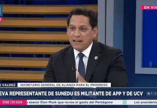 Luis Valdez: Afiliada a APP en la Sunedu es una coincidencia