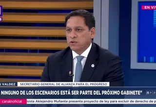 Luis Valdez: APP siempre apoyará la gobernabilidad