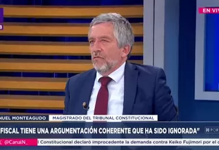 Manuel Monteagudo: Mis colegas del TC no han contrastado la posición de la Fiscalía