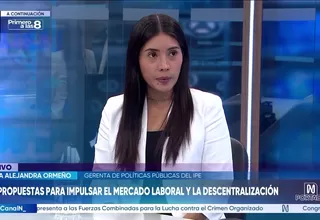 María Alejandra Ormeño: Tenemos 300 mil puestos de trabajo de jóvenes menos que en el 2019