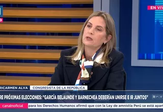 María del Carmen Alva: Sí quiero volver a postular