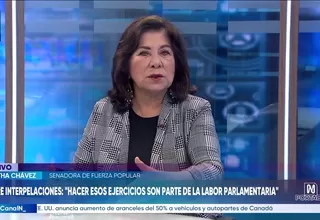 Martha Chávez: No me preocupan tanto las interpelaciones