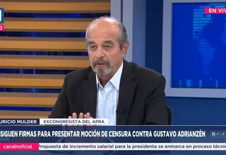 Mauricio Mulder: Todo el gobierno tiene que hacer un mea culpa