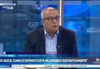 Milton von Hesse: El clima económico está mejorando sustancialmente