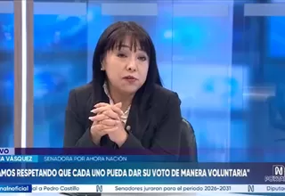 Mirtha Vásquez: En diputados nos tocaría mínimamente una comisión