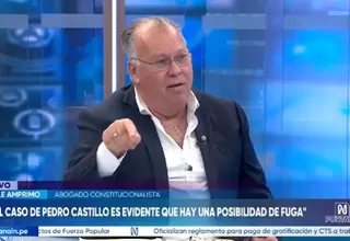 Natale Amprimo: En el caso de Pedro Castillo es evidente que hay una posibilidad de fuga