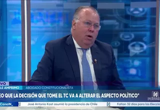 Natale Amprimo: Creo que la decisión que tome el TC va a alterar el aspecto político