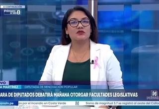 Paola Martínez: Fuerza Popular debió haberse sentado con las bancadas de oposición