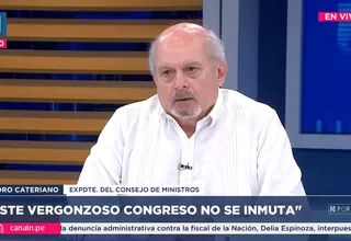 Pedro Cateriano: "El fujimorismo no tiene ningún reparo en unirse a la izquierda" 