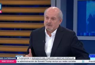 Pedro Cateriano: Libertad Popular profesa el liberalismo