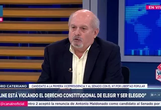 Pedro Cateriano: Nosotros no tenemos una campaña millonaria como Acuña o López Chau
