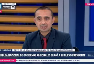 Presidente de la Asamblea Nacional de Gobiernos Regionales en contra de la reelección