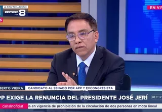Roberto Vieira: Es prudente que el presidente José Jerí renuncie al cargo