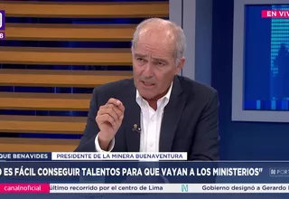 Roque Benavides: No deja de sorprenderme la proactividad de Jerí