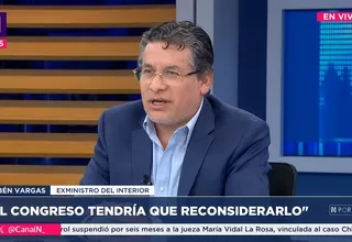 Rubén Vargas: Estados de emergencia no pueden reemplazar estrategias