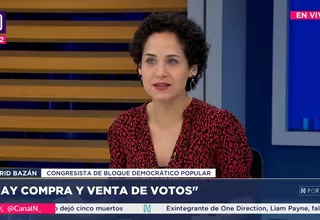 Sigrid Bazán: Se están comprando y vendiendo votos en el Congreso