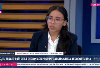 Stephani Maita: Perú tiene uno de los peores índices de calidad de infraestructura aeroportuaria en toda Latinoamérica