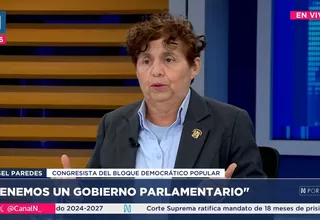 Susel Paredes: Dina Boluarte no está capacitada para ser presidenta