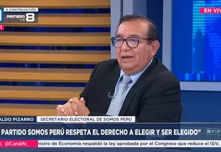 Uvaldo Pizarro: No hay influencia de mineros informales en Somos Perú