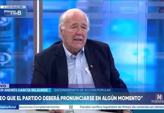 Víctor Andrés García Belaunde: Lanzar una idea de fraude sin pruebas fehacientes le hace daño al país