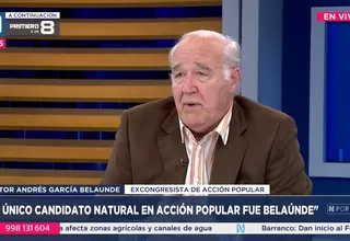 Víctor Andrés García Belaunde: El único candidato natural de Acción Popular fue Fernando Belaúnde