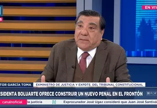 Víctor García Toma: El tema de El Frontón es un acto demagógico