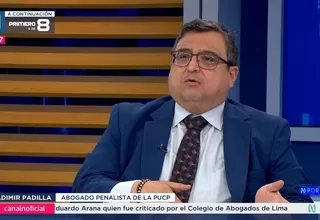 Vladimir Padilla: Existe la figura del terrorismo, debería tipificarse la de tipo urbano