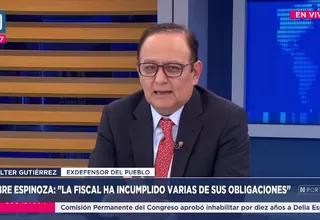 Walter Gutiérrez: El Congreso sanciona a Delia Espinoza por incumplir la ley