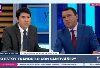 Eduardo Castillo: No estoy tranquilo con Juan José Santiváñez