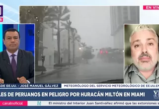 José Manuel Gálvez: La lluvia que cae en Florida es 20 veces más que de la de Lima