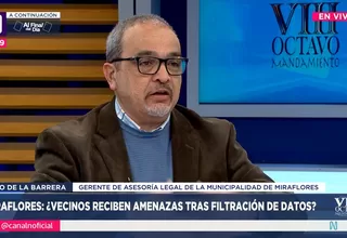 Lino de la Barrera: La Municipalidad de Miraflores no filtrado nada, ha sido una vulneración