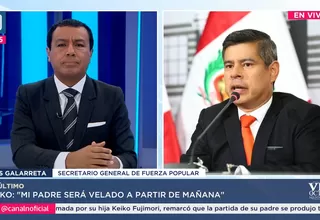 Luis Galarreta: El partido, el fujimorismo y el Perú quedan con un vacío enorme