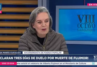 Luisa María Cuculiza: El fujimorismo no se va a diluir