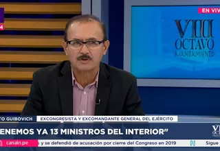 Otto Guibovich: Tenemos ya 13 ministros del Interior