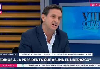 Renzo Reggiardo: Pedimos a Dina Boluarte que asuma el liderazgo