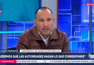 Alejandro Muñante: "Queremos que las autoridades hagan lo que corresponde"