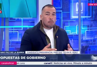 Álvaro Paz de la Barra: El 28 de julio vamos a declarar el estado de excepción