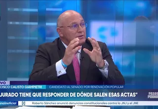 Calisto Giampietri: Continuamos viendo ciertas irregularidades que siguen saliendo al aire