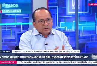 Candidato Aldo Bravo: El Perú entero ha visto que lo que ha hecho José Jerí es un desastre