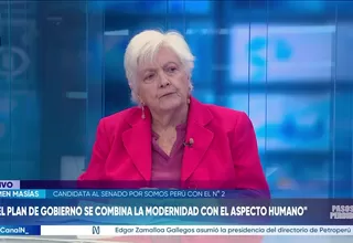 Carmen Masías: Hoy día solamente el 4% entran a universidades