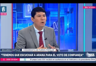 Eduardo Castillo: "Nosotros decidimos sumarnos a la censura que el señor Adrianzén"
