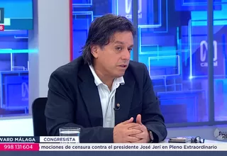 Edward Málaga sobre Jerí: No parece ser capaz de ejercer el poder de manera adecuada