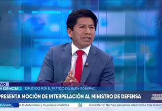 Edwin Espinoza: Podríamos citar a Belaúnde, yo integro la Comisión de Defensa