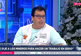 Edwin Martínez: Le dije a los mineros para hacer un trabajo en serio