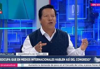 Germán Tacuri: Preocupa que en medios internacionales hablen así del Congreso