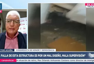 Héctor Acuña: "La falla de esta estructura es por un mal diseño, mala supervisión"