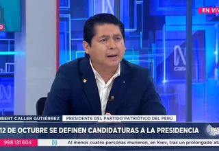 Herbert Caller: "Estoy preparado para postular a la Presidencia"